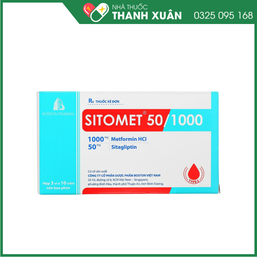 Sitomet 50/1000 hỗ trợ kiểm soát đường huyết ở bệnh nhân đái tháo đường